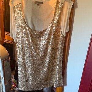Buffalo Champagne Sequin top
